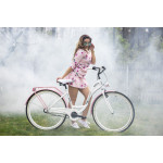 Dámsky retro bicykel 28" Lavida Kenda 3-prevodový Bielo-ružový